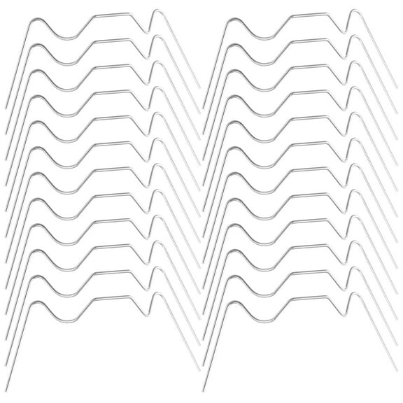 NIAIZEK 25 Pcs Silver Stainless Steel Greenhouse Clips for Doors Windows Protection