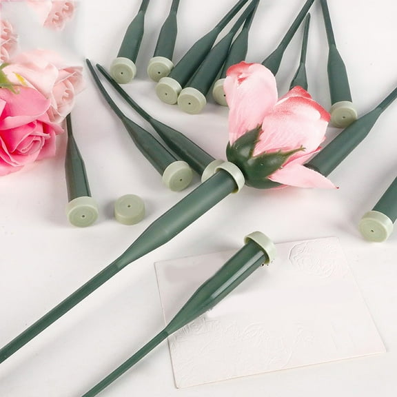 25 Pcs Floral Silicone Tips | Flower Water Tubes for Orchids & Fresh Flowers | Hydration & Nutrient Tubes for Floral Arrangements, Bouquets, and Gift Packaging