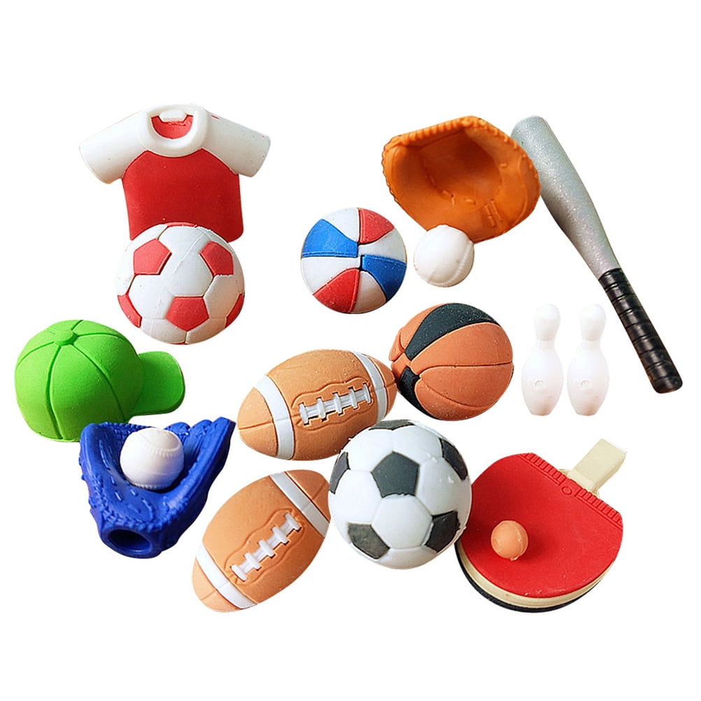 Eease 25pc Kids Tiny Eraser Decorative Balls Classroom & Birthday Party Favors