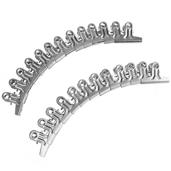 25 Pcs Folder Sub Paper Clips Large Binder Book Stainless Steel Money Wallet Storage Metal Bill