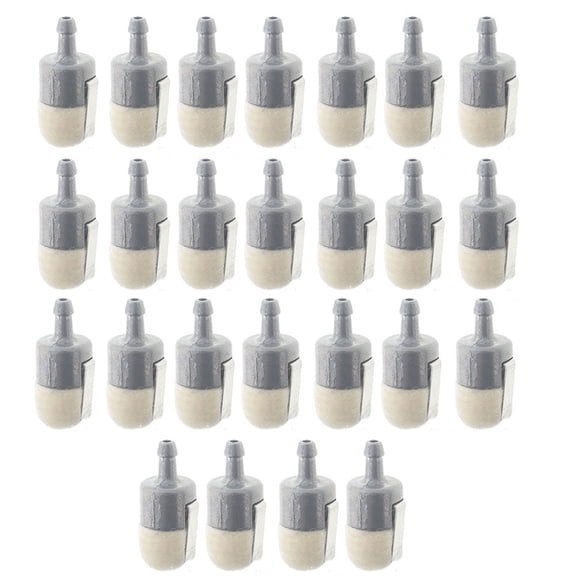 25-Pcs Fuel Filter 125-527 610-093 13120507320 13120519830 13120519831 Fit for Echo String Trimmer Brushcutter Edger Backpack Blower