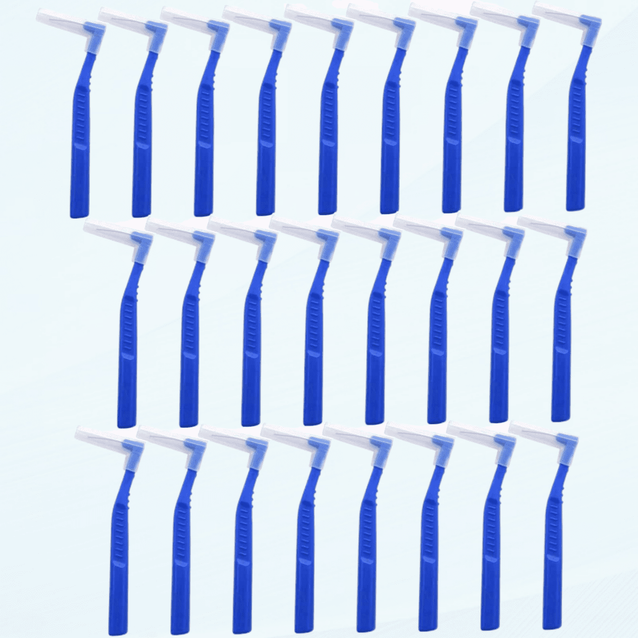 25 Pcs Interdental Angle Brushes,Reusable Dental Cleaners,Oral Dental Hygiene Brush,Dental Toothpick Floss for Braces,Tooth Cleaning Tool (Multi-Colored)