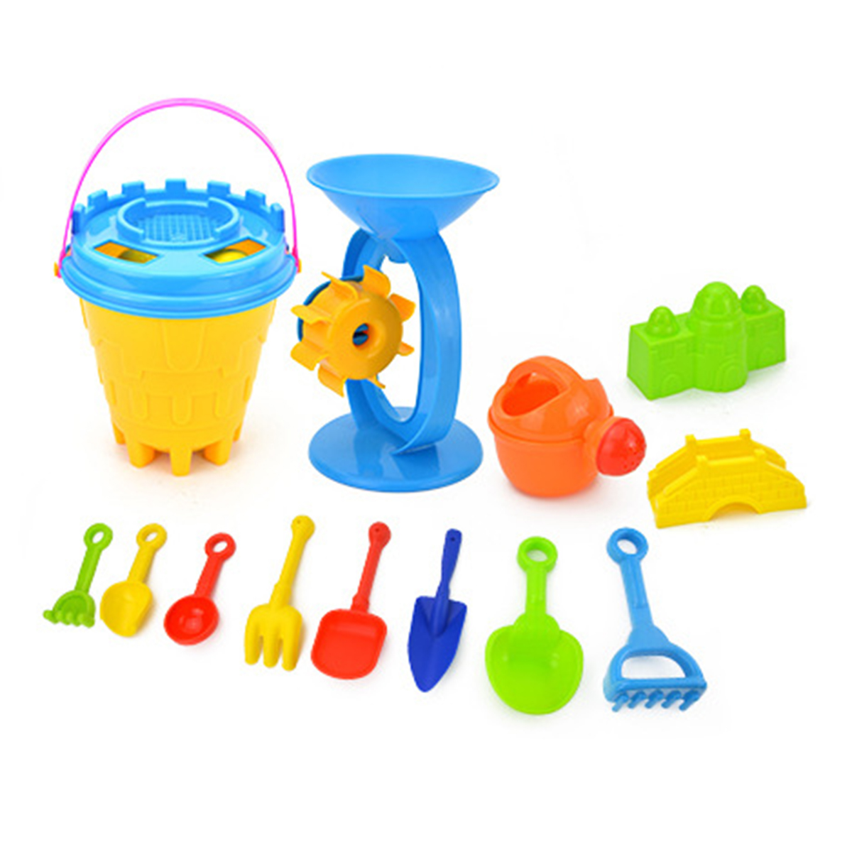 25 Pcs Kids Beach Toys Set Castle Bucket Sandbox Toys Sand Toys