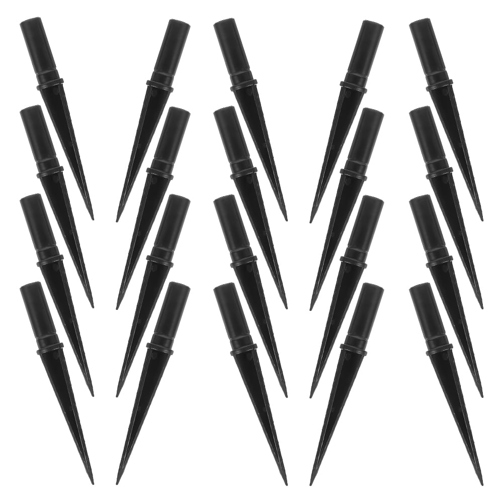 25 Pcs Land Plastic Stakes Torch Holder Landscape Ground Spike for Outdoor Lights