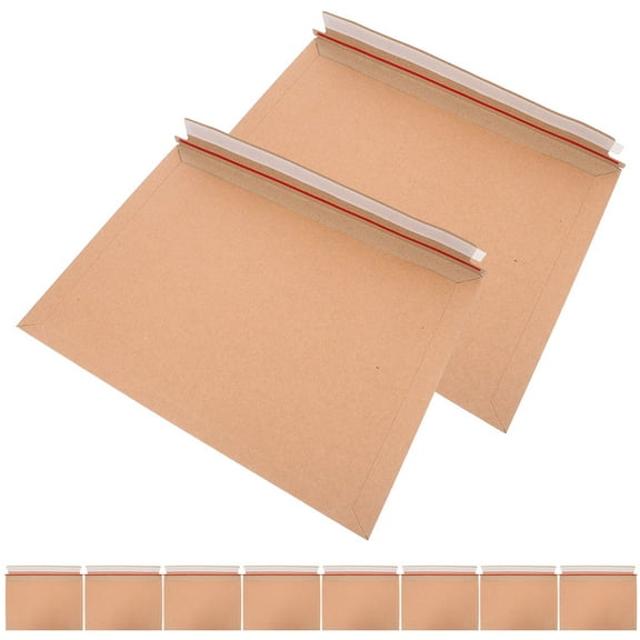 Homoyoyo Self-Sealing Document Mailers Brown Cardboard for Office 25Pcs