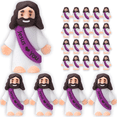 thumbnail image 1 of 25 Pcs LittleJesus Figures Original Design Jesus Love You Mini Rubber Jesus Toys to Hide and Seek Religious Party Favors Sunday School Baptism Gifts Stuffers-(Purple), 1 of 6