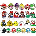 thumbnail image 1 of 25 Pcs Mario Cartoon Charms for Boys Girls Charms Pack Cute Pins Accessories Cartoon Charms for Shoes Clogs Slides Bracelet Wristband Shoe Decoration, 1 of 4