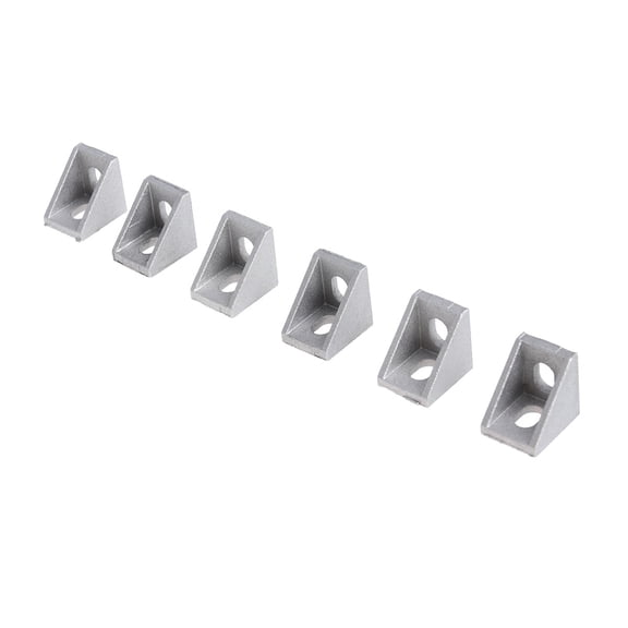 NIAIZEK 25Pcs Aluminum Right Angle Brackets for 20mm Extrusion Frame Rigid Connection Hardware