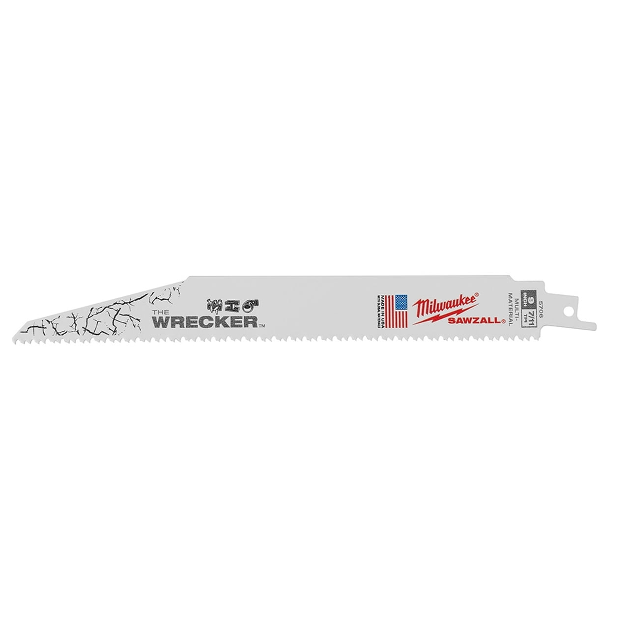 25 Pcs, Milwaukee 48-01-2706 Wrecker Multi-Material Sawzall Blade 9 In 7/11Tpi