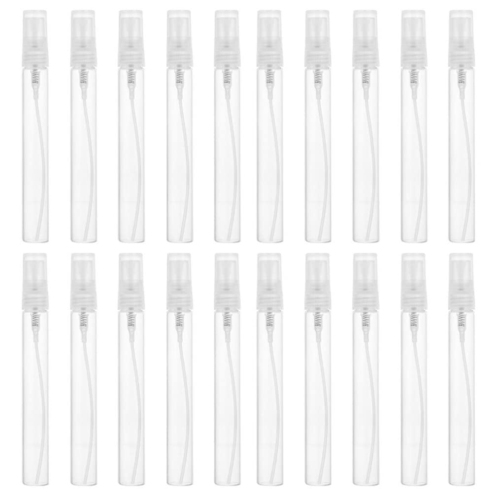 25 Pcs Mini Spray Bottle 5ML Refillable Glass Essential Oils Bottles Empty Fragrance Spray