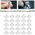 thumbnail image 1 of 25 Pcs Mini Suction Cups Clear Without Hooks Without Holes, PVC Plastic Sucker Pads for Festival Decoration Wall Glass Home Car, 1.18 Inch, Clear, 1 of 8