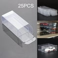 thumbnail image 1 of 25 Pcs PVC Transparent Box Model Toy Car Wheels Dustproof Exhibition Box 41*43*82mm, 1 of 12