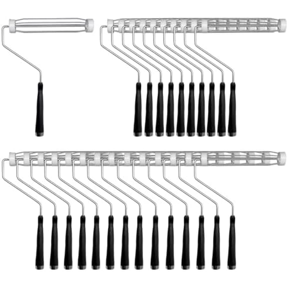 25 Pcs Paint Roller 9 Inch Wall Painting Roller Frame 5 Wire Brush for House and Homes Supplies$$Tools & Hardware Other