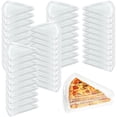 thumbnail image 1 of 25 Pcs Pizza Slice Storage Container Disposable Pizza Slice Box Plastic Clear Single Slice Pizza Container Individual Tray Takeout Containers for Cookies Party Snacks, Topboutique, 1 of 8