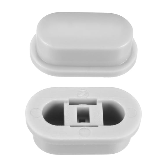 25 Pcs Plastic 18x10x7mm Latching Pushbutton Tactile Switch Caps Cover Keycaps Protector Grey