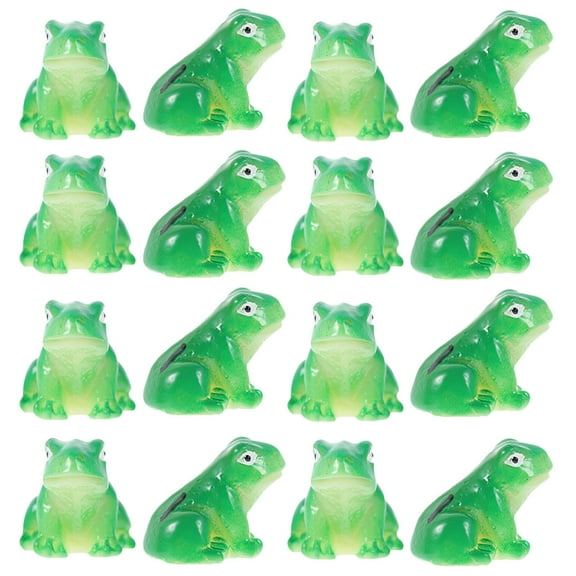 25 Pcs Pots for Plants Small Frog Figurines Garden Animal Statue Sculpture Decorations The Home Bonsai Resin Crafts