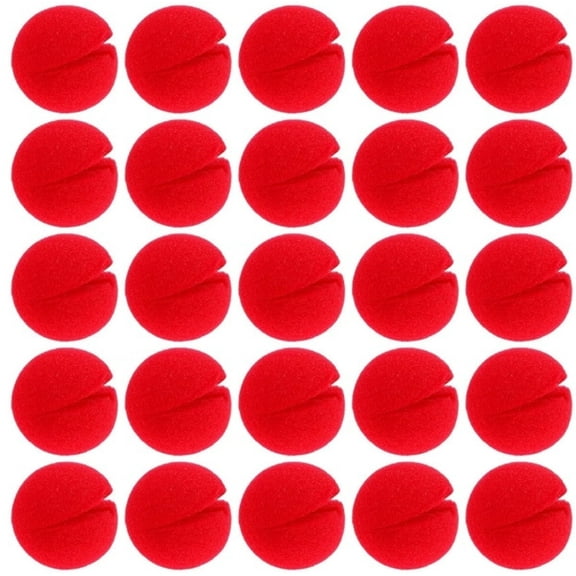 25 Pcs Red Circus Clown Nose,Costume Party Cosplay Nose Decor,Sponge Clown Reindeer Nose,Carnival Circus Noses,Halloween Christmas Cosplay Supplies