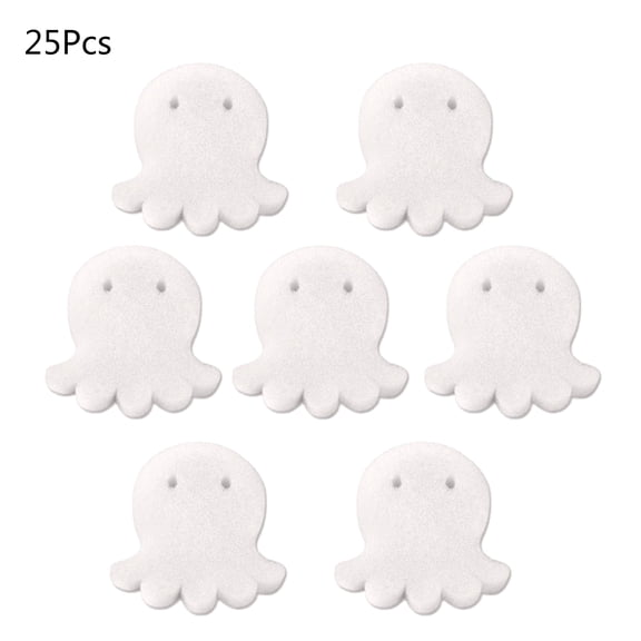 25 Pcs Reusable Oil-Absorbing Sponge Cute Octopus-shaped Pool Scum Sponge for Kitchen, Bathroom and Home Use