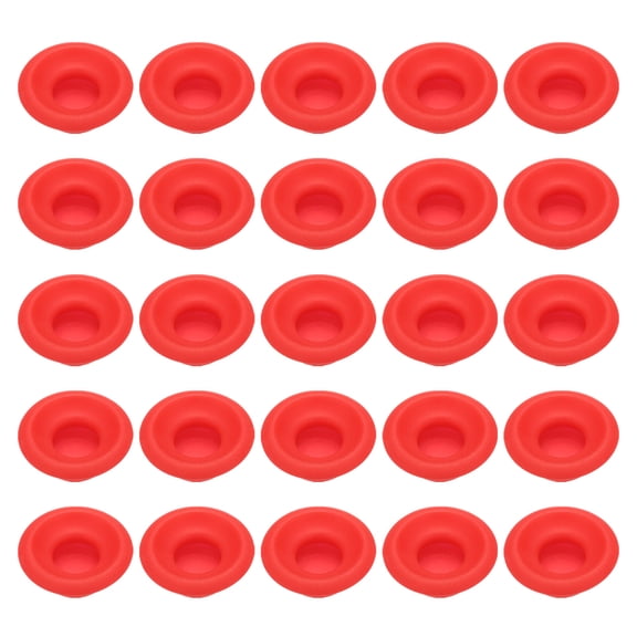 25 Pcs Silicone Rubber Gaskets Washer, High Pressure Leak-proof Beer Bottle Gasket Seals Top Washers, Red
