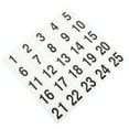 25 Pcs Table Number Plate Decorative Reserved Signs PVC Table Numbers