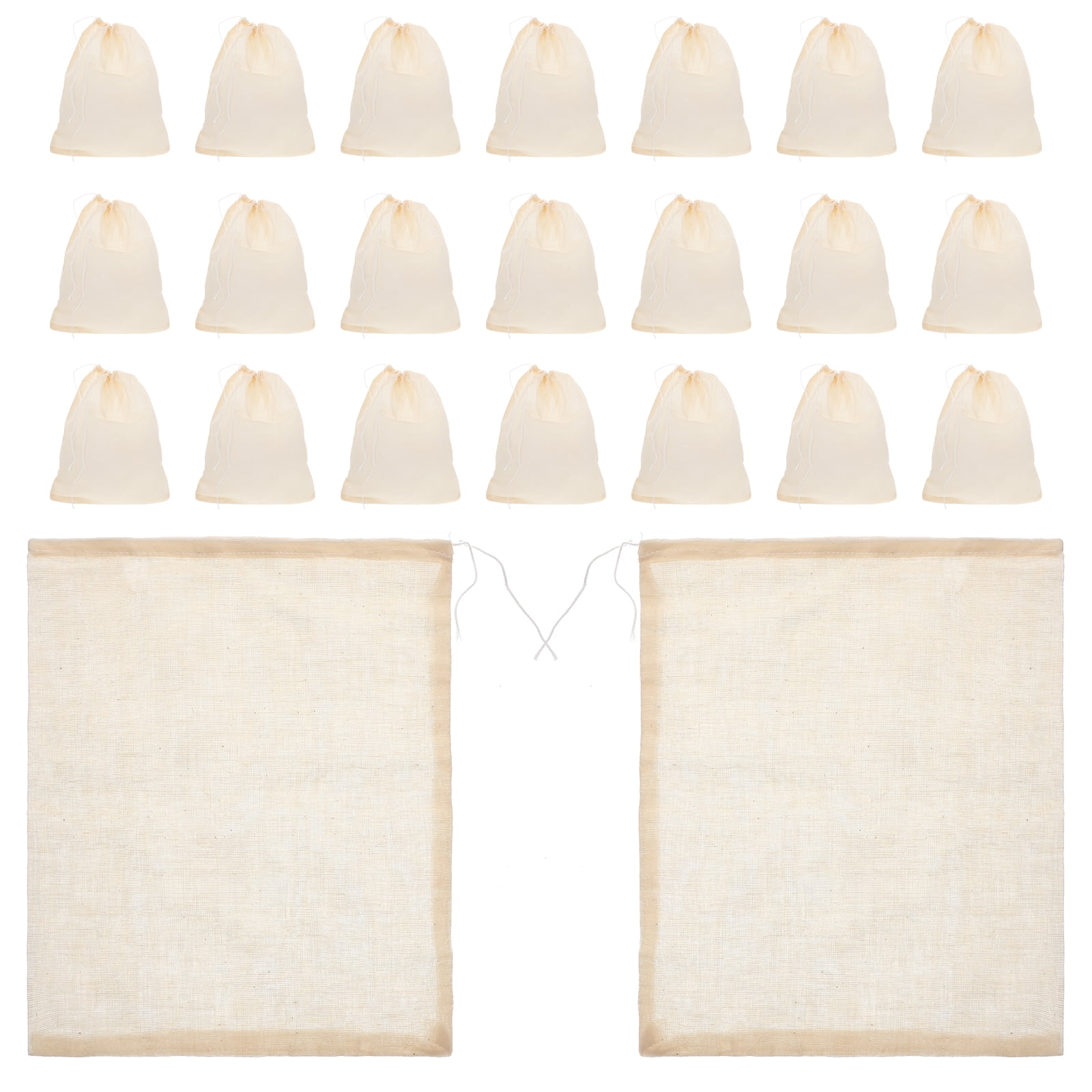 25 Pcs Tea Strainer Storage Bags Reusable Tea Bag Cooking Straining Bag