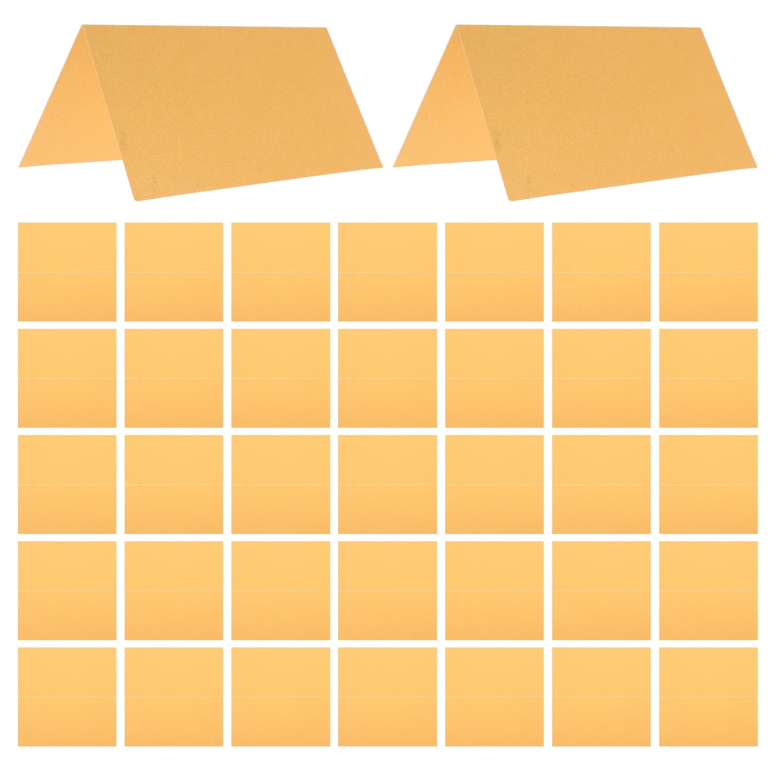 25 Pcs Tent Table Card Business Cards Reserved Table Signs Gold Place