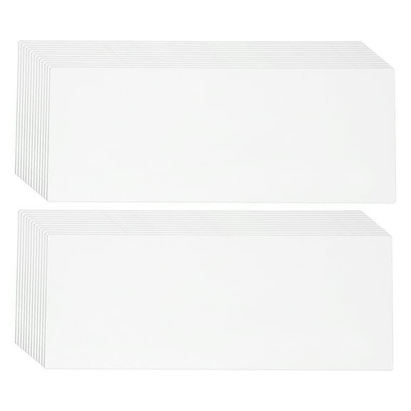 25 Pcs Transparent Seat Card Business Cards Acrylic Name Plate for Desks Acrylic Name Plate Blank