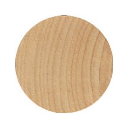 25 Pcs Wood Circle / Disc Cut Outs 2" wide x 2" tall x 1/4" thick