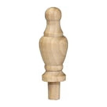 25 Pcs Wood Finial 2-7/8" tall x 15/16" wide w/ 3/8" tenonHeight includes tenon.