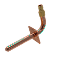 thumbnail image 1 of 25 Pcs. XFITTING 1/2" Pex-A Stub Out Elbow with Flange, 4" x 6", 1 of 5