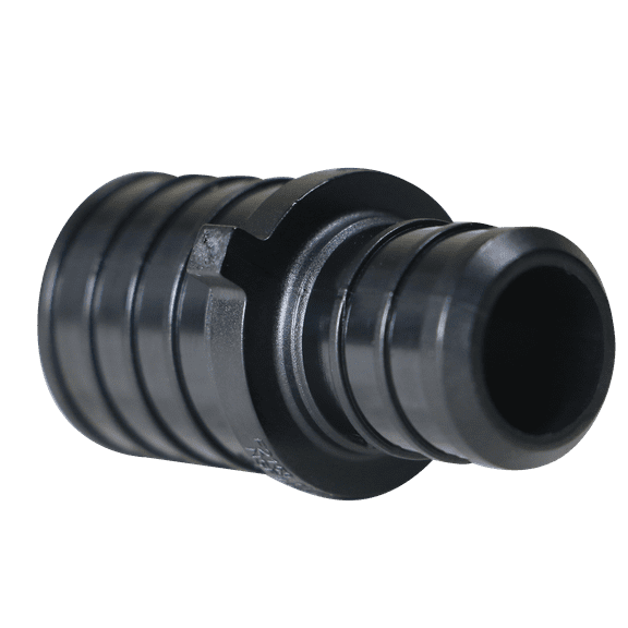 25 Pcs XFITTING Poly Pex B 1 Inch x 3/4 Inch Coupling, Poly Barb Crimp Reducing Coupling,