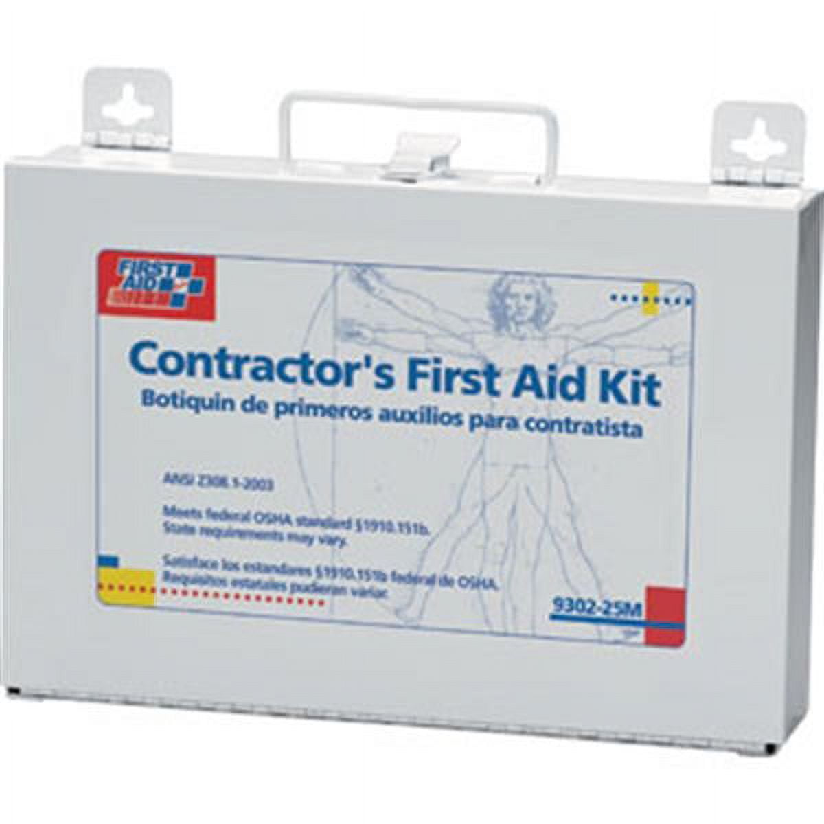 25-Person Contractor's Plastic First Aid Kit for Job Sites