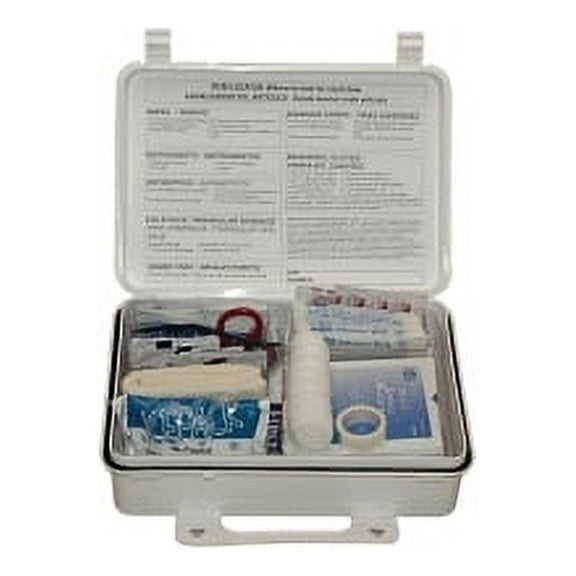 25-Person Weatherproof Ansi First Aid Kit, Weatherproof Plastic, Wall Mount | Bundle of 5 Each