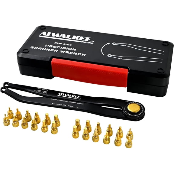 25-Piece Adjustable Pin Spanner Wrench Set | Universal 25pc variable pin spanner wrench set for hydraulic cylinders, coilovers, shock adjustment & industrial locknuts