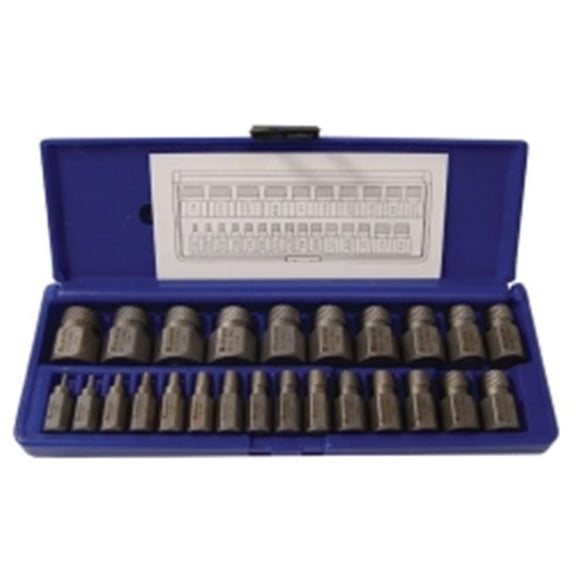 25 Piece Hex Head Multi-Spline Extractor Set