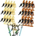 25Piece Pack Battle Soldiers with Weapons Set, Building Blocks Action