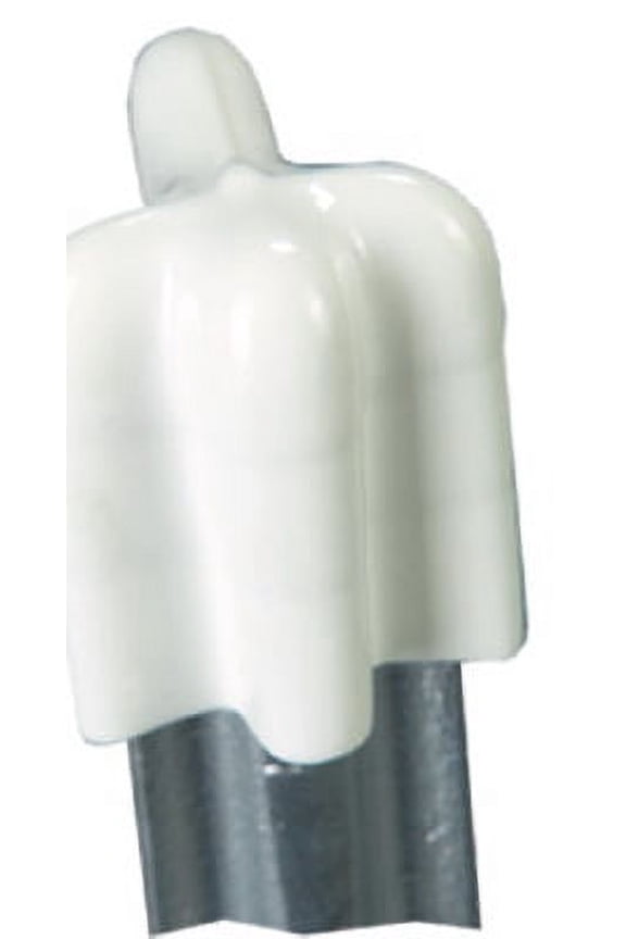 T-Post Vinyl Safety Cap - White Vinyl - 25 Piece