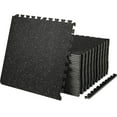 thumbnail image 1 of 25-Pack 24"x24" Interlocking Gym Floor Mats, 1/2" Thick EVA Foam, 100 sq.ft Coverage, 1 of 7