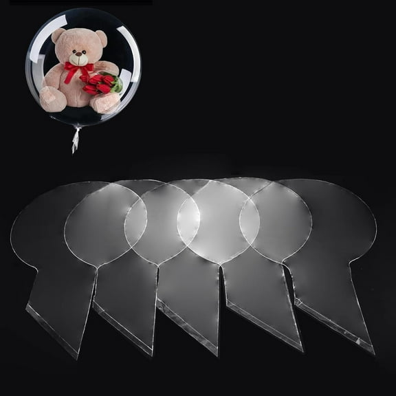 25 Pieces Balloon stuffer Bubble Balloons , Wide Neck BOBO Balloons for Balloon stuffing machine Party, Wedding, Birthday, Christmas Decorations