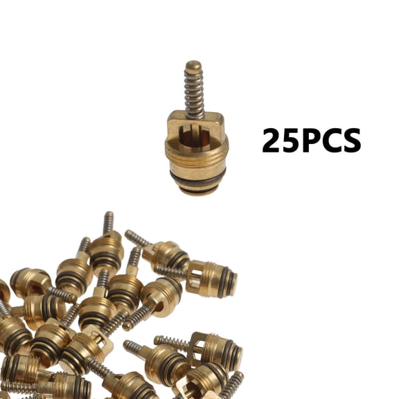 25 Pieces M10 AC Valve Core Replacement for Ford GM Chrysler 5073614AA