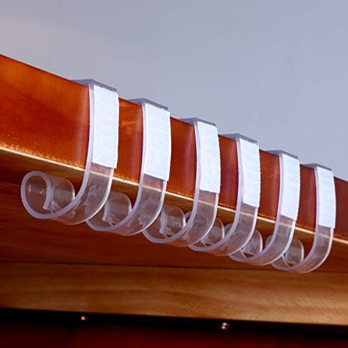 25 Pieces Table Skirting Clips Model Plastic Tablecloth Clips for Table 1.5-2 Inch with Hook and Loop for Meeting Party Indoor Outdoor Events