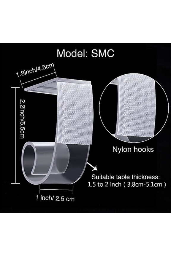 25 Pieces Table Skirting Clips Plastic Tablecloth Clips with Hook and Loop for Meeting Party Indoor Outdoor Events