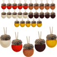 thumbnail image 1 of 25 Pieces Thanksgiving Felt Acorn Ornaments, Wool Felted Acorn Garland Felt Balls, Pom Farmhouse Acorns for Fall Christmas Tree Mantel Decoration, 1 of 7