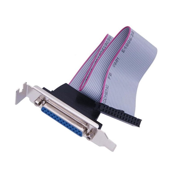 25 Pin Female To DB25 Pin Bracket With Cable For Parallel LPT Printer COM Serial Port Motherboard Printer Data Line