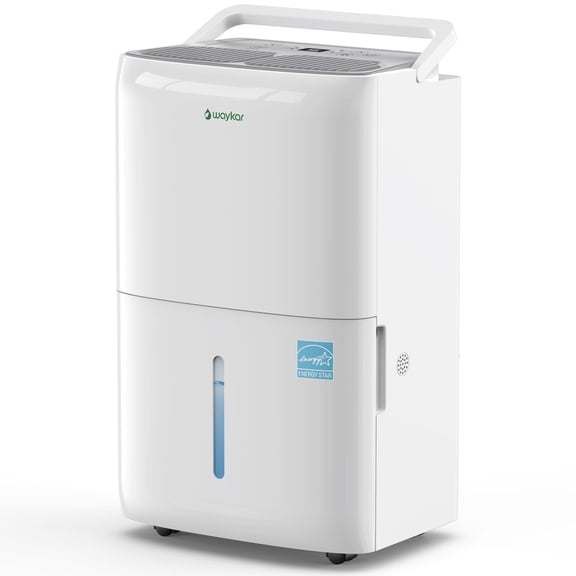 Waykar 80 Pint Dehumidifier for Home & Basements, (DOE 25 Pint) Up to 5000 Sq. Ft, Energy Star, Continuous Drain Hose, Auto Defrost