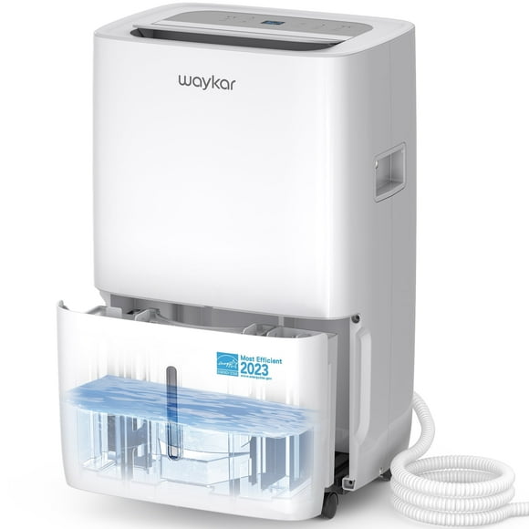25-Pint Energy Star Energey Efficient Dehumidifier for Home, Basement and Large Room 3,500 Sq. ft Coverage Area- Quiet with Humidity Control, Timer, Drain Hose and Water Tank