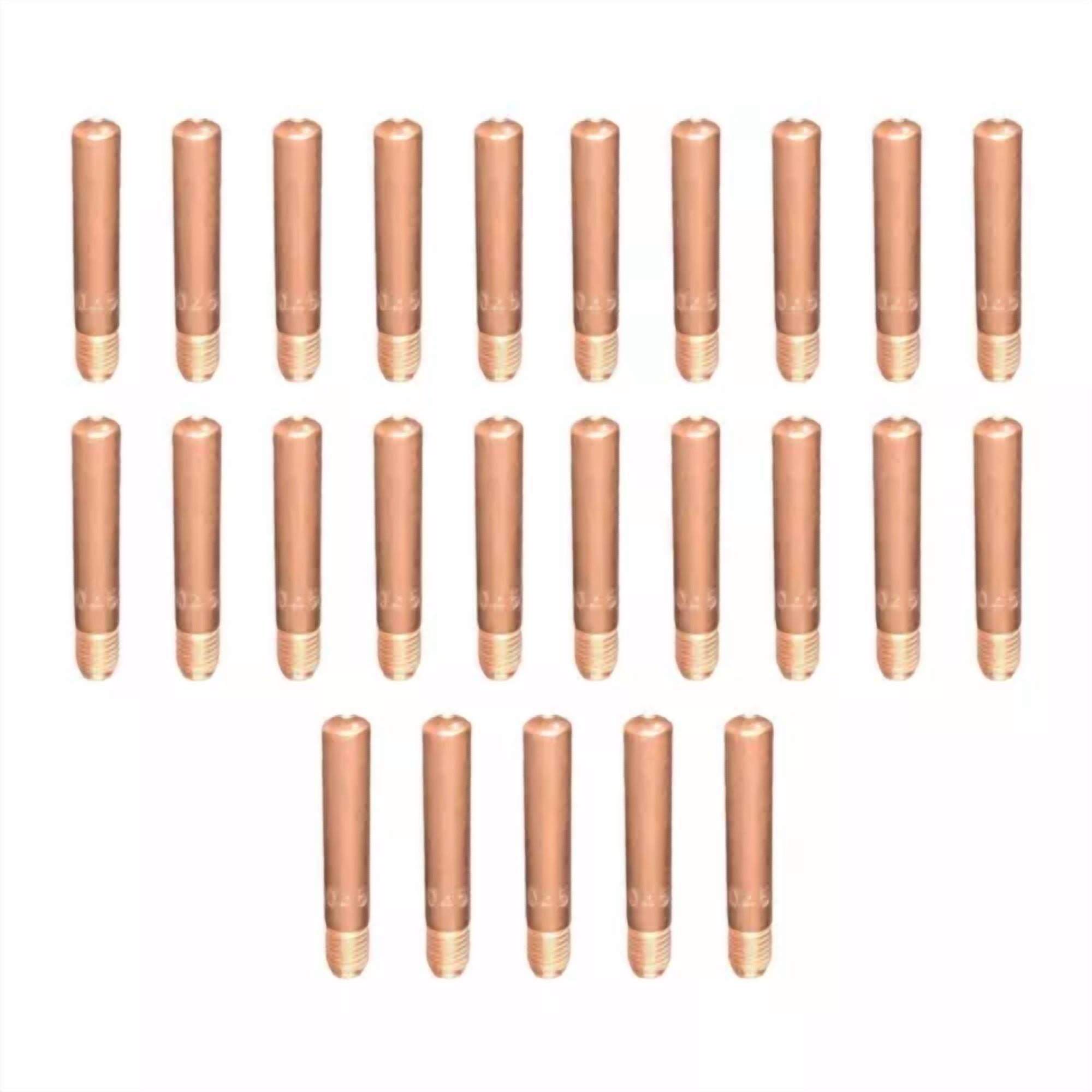 25-Pk 14-45 .045" Contact Tips For Tweco #2 #3 #4 Linc. 200L 300 400 Mig Guns