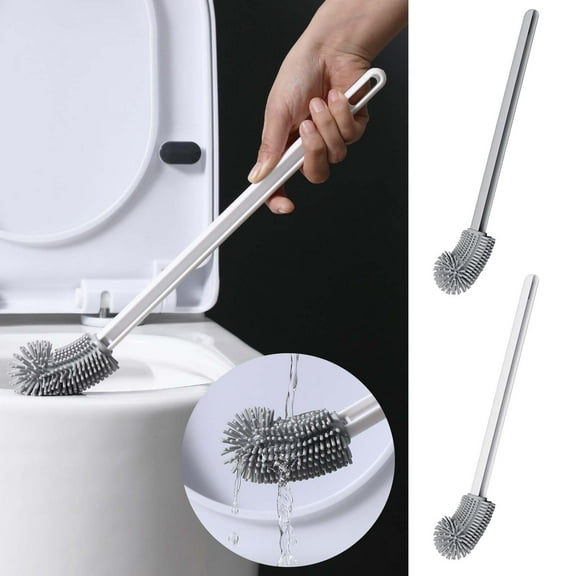 Toilet Brush Plastic Toilet Brush with Long Handle for Bathroom Cleaning No Dead Angle Household Cleaning Tool JASKFLY