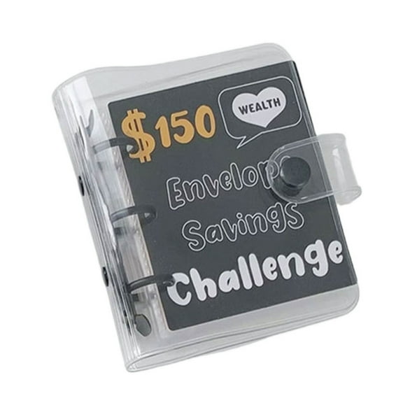 25 Pocket Currency Album 3 Rings PVC Binder Budget Money Saving Planner Banknotes Holder Paper Money Holder 114x100mm