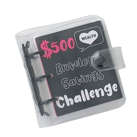 25 Pocket Currency Album 3 Rings PVC Binder Budget Money Saving Planner Banknotes Holder Paper Money Holder 114x100mm